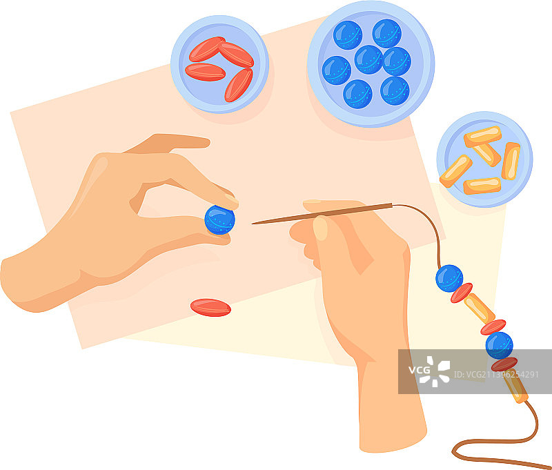 手工串珠创意爱好图标图片素材