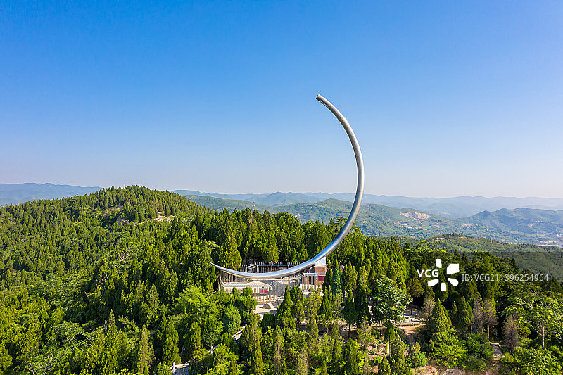 焦作市缝山公园手术针雕塑图片素材