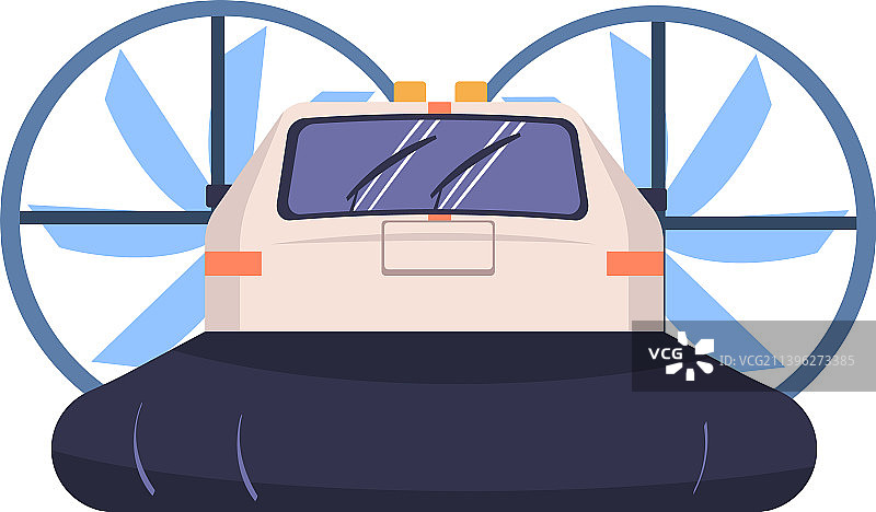 气垫船或气垫船作为海上交通工具图片素材