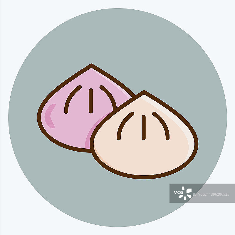 烘焙饺子图标图片素材