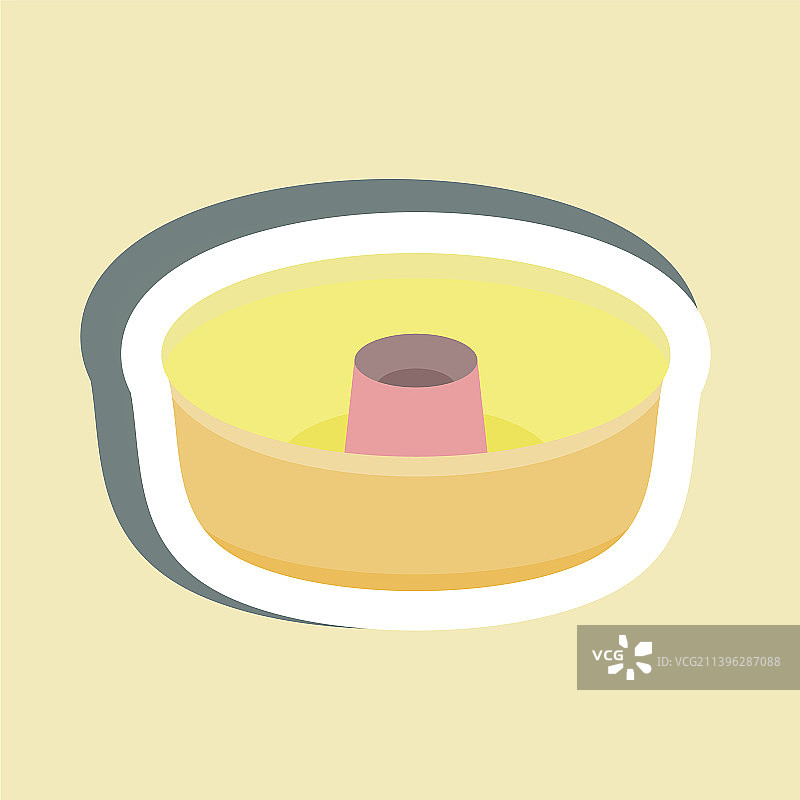 适用于烘焙店标志的蛋糕模具贴纸图片素材