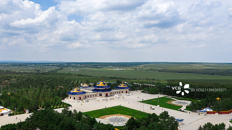 内蒙古鄂尔多斯成吉思汗陵图片素材