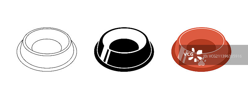 宠物猫狗空碗图片素材