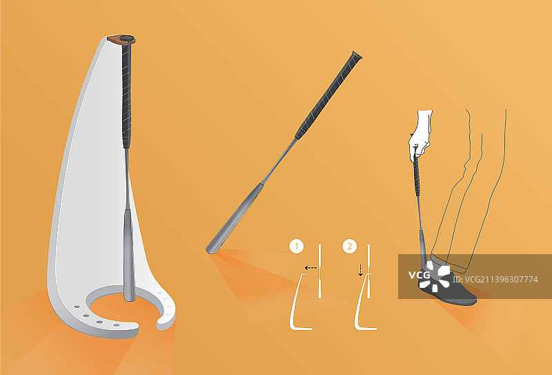 带支架的鞋拔子图形图片素材