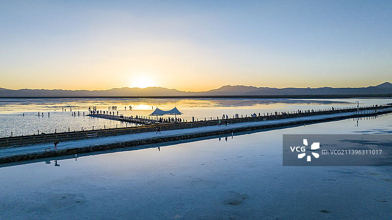 青海茶卡盐湖图片素材