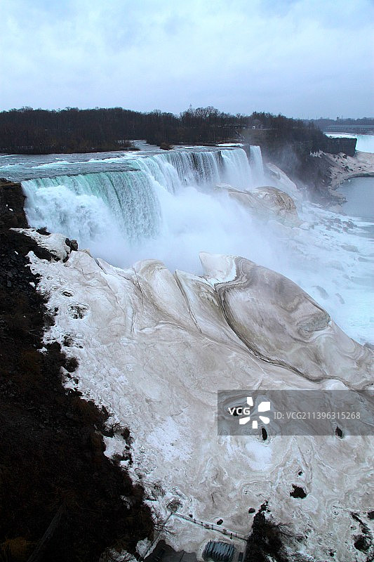 从美国纽约州看尼亚加拉瀑布(Niagara Falls)图片素材
