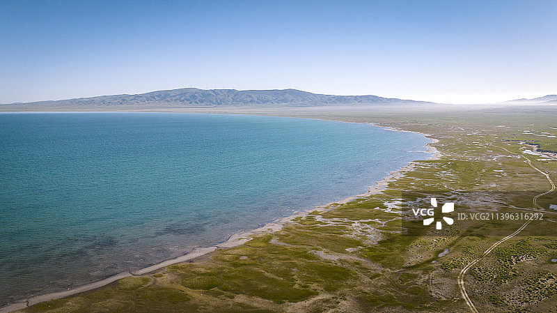 青海湖金沙湾图片素材