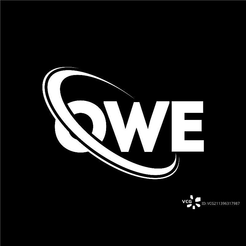OWE字母标志设计图片素材