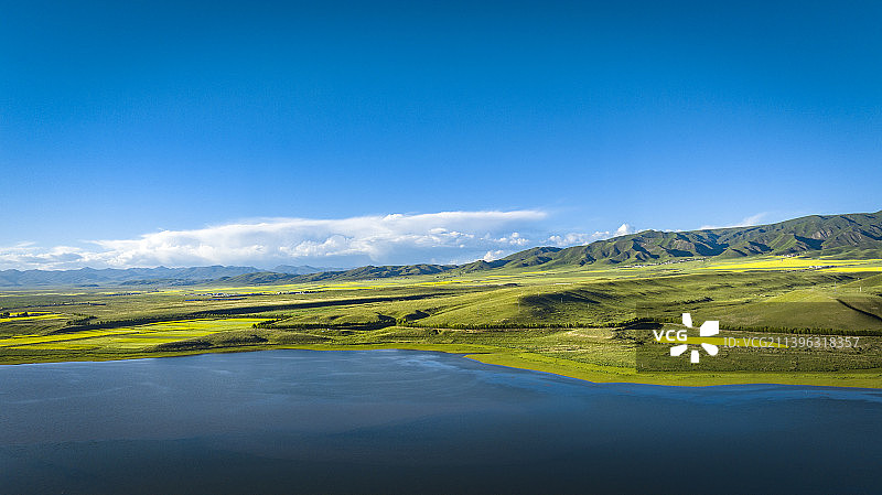 金银滩 东大滩水库图片素材