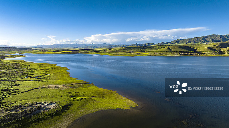金银滩 东大滩水库图片素材