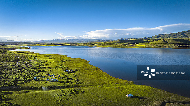 金银滩 东大滩水库图片素材