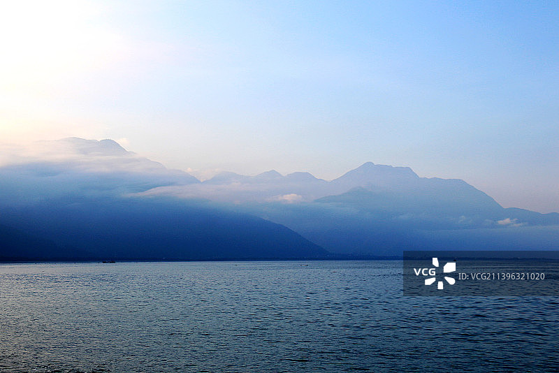 日落时的海景图片素材