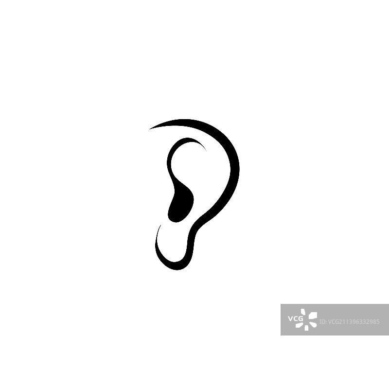 人耳图标模板图片素材