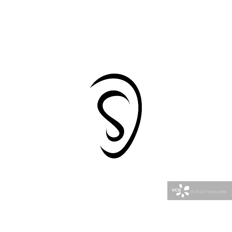 人耳图标模板图片素材