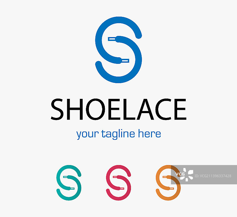 鞋带运动鞋店Logo或标志图片素材