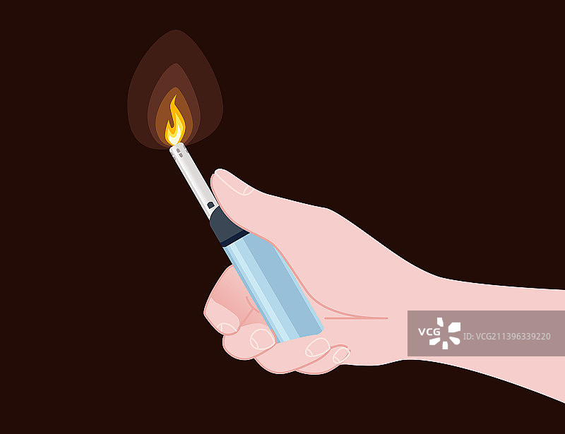 手持金属塑料打火机图片素材