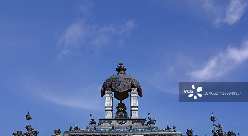 内蒙古呼和浩特哈素海成吉思汗广场。图片素材