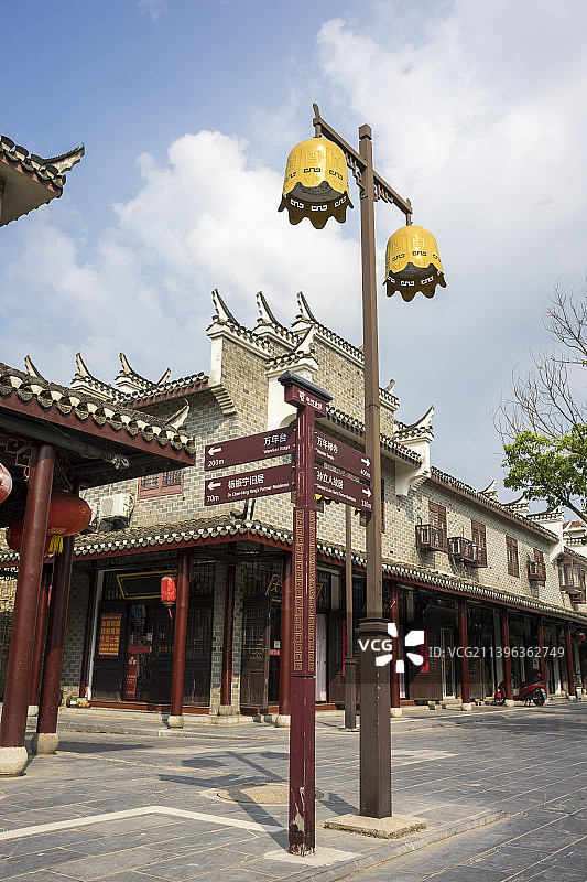 安徽合肥三河古镇景区街景图片素材