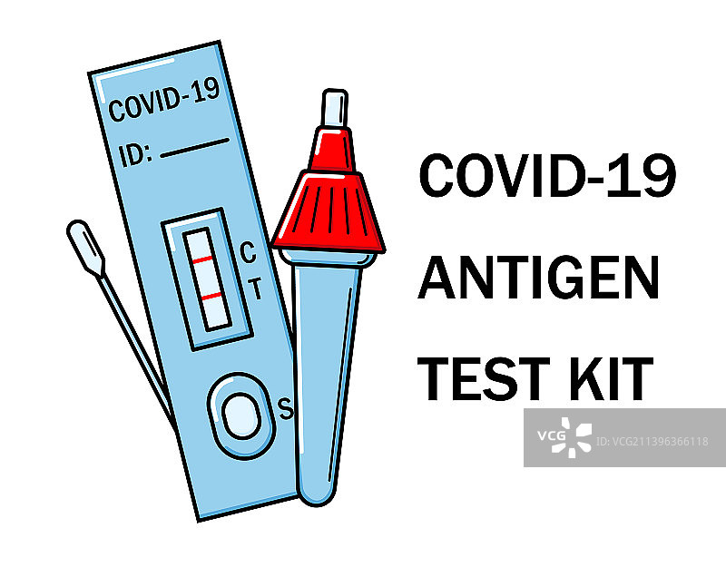 新冠抗原快速检测试剂盒说明图片素材
