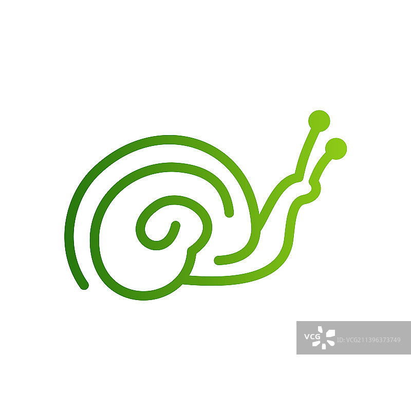 蜗牛线条商业Logo设计图片素材