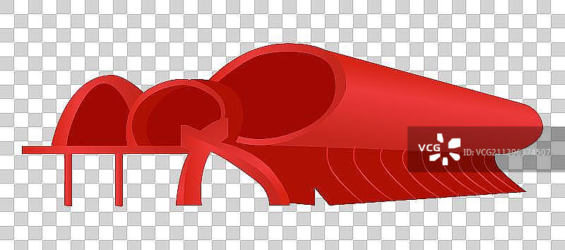 单个建筑剪影外轮廓插画图片素材