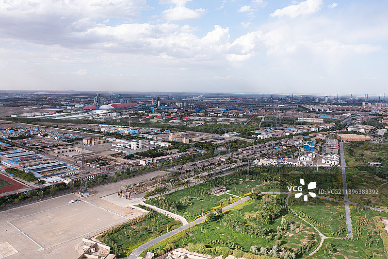 甘肃嘉峪关航拍图片素材