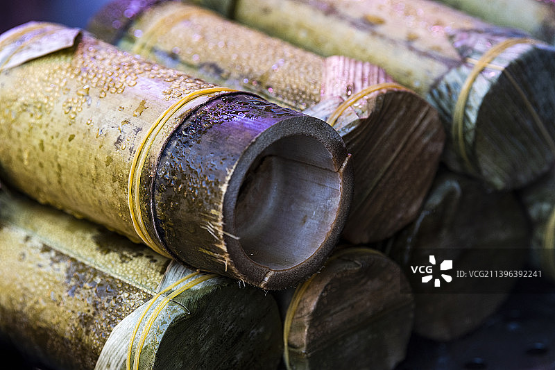 竹筒饭图片素材