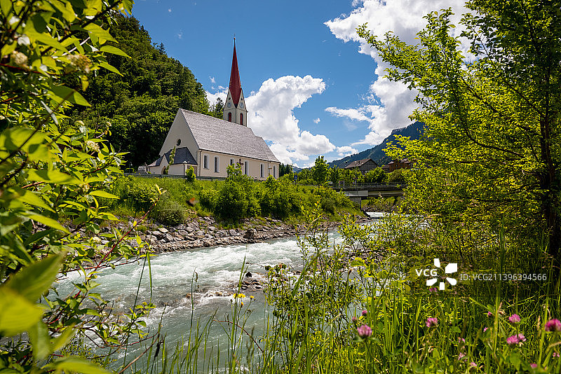 奥地利阿尔卑斯山区风光图片素材