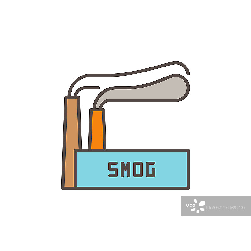 烟雾概念工厂建筑图片素材