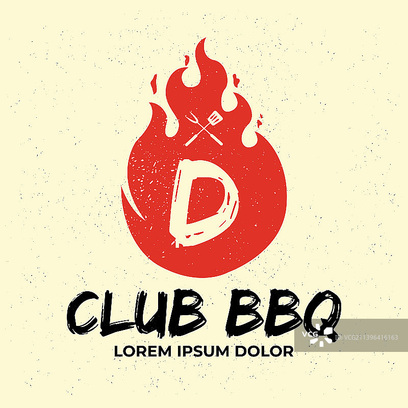 烧烤标志火焰概念图片素材