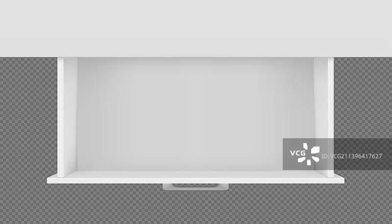 白色空抽屉俯视图图片素材