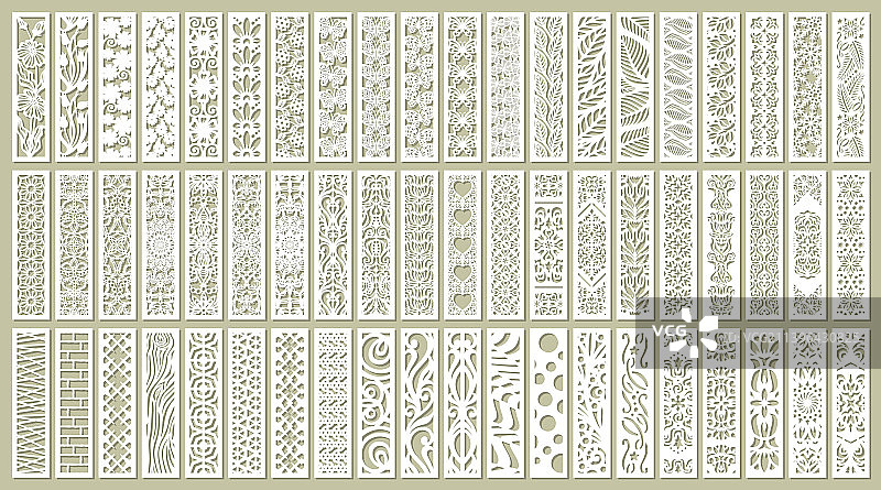 大型竖版面板格栅合集图片素材