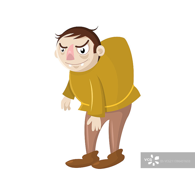 驼背卡通形象设计图片素材