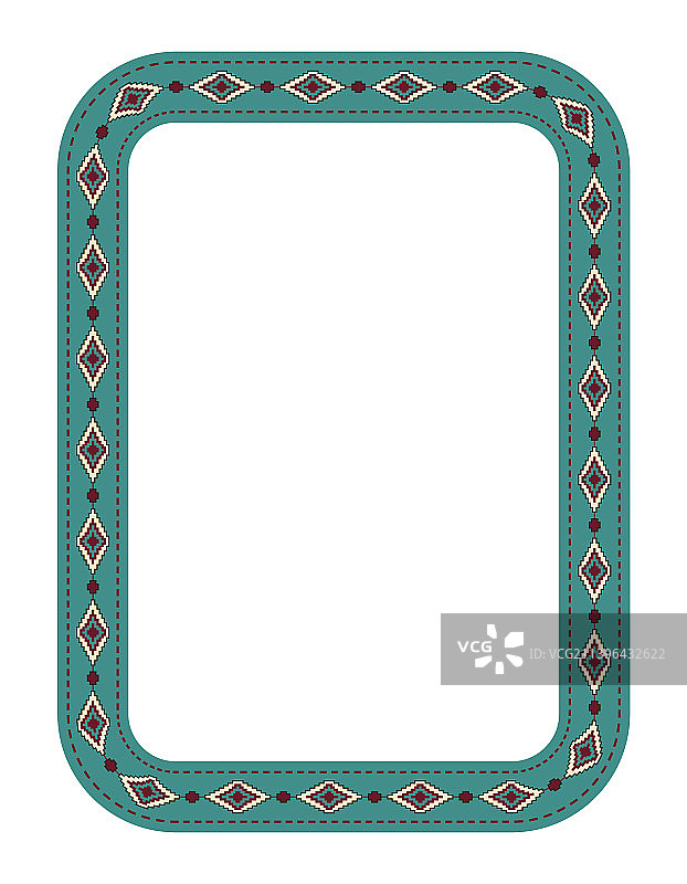 民族装饰框架矩形边框图片素材