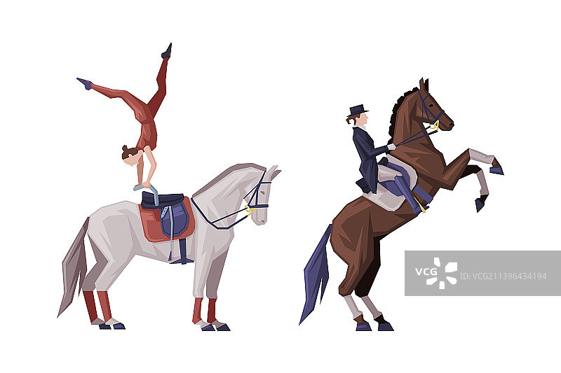 骑在马鞍上的男子图片素材