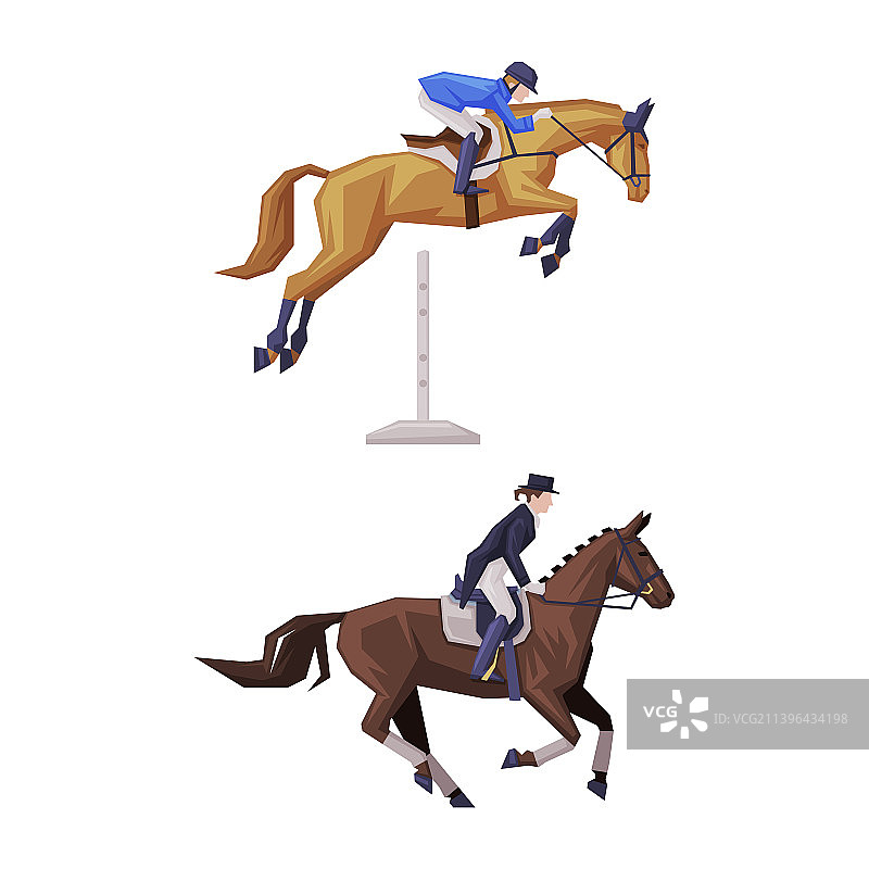 骑在马鞍上的男子图片素材