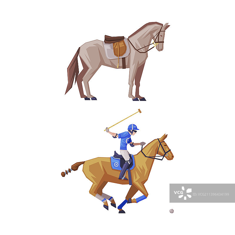 骑在马鞍上的男子图片素材