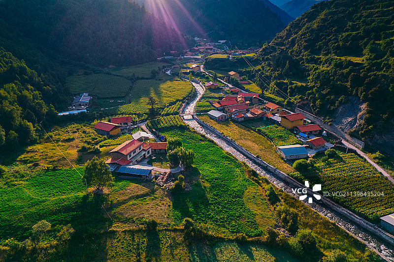 阿坝州茂县松坪沟图片素材