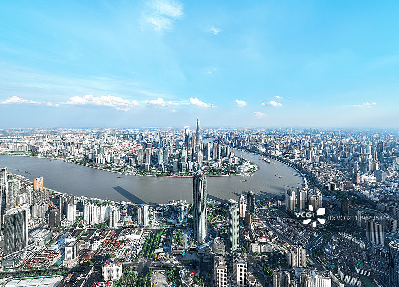 城市发展上海虹口区北外滩崛起白玉兰广场浦西之巅图片素材