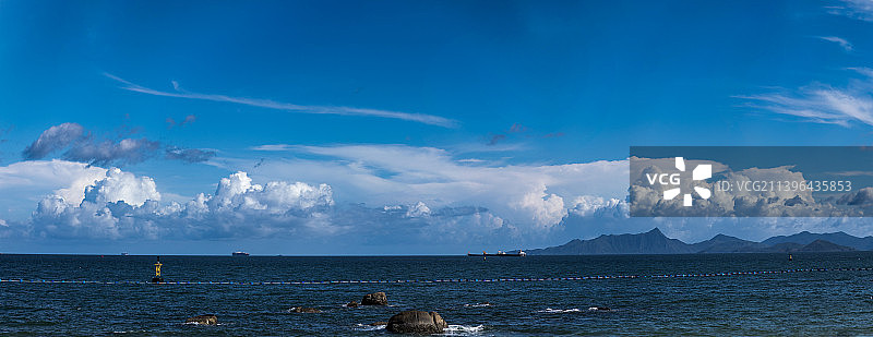 玫瑰海岸_全景图图片素材