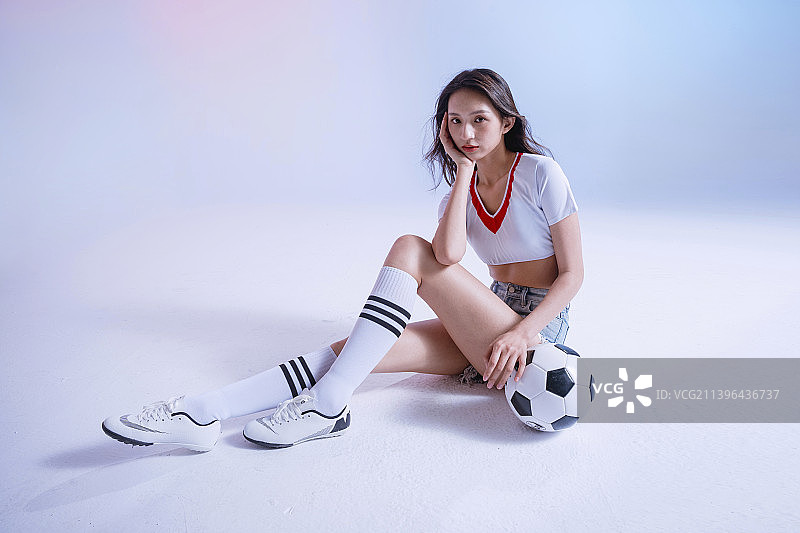 快乐的足球宝贝图片素材