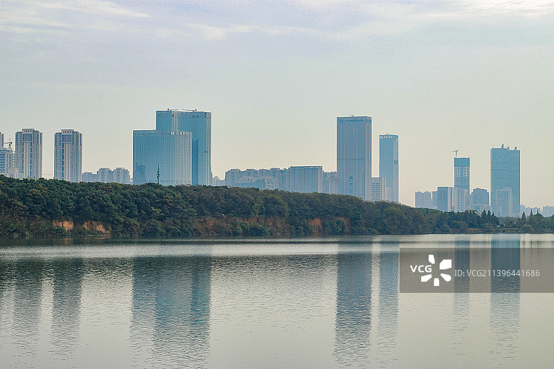 南昌艾溪湖夏日风光图片素材