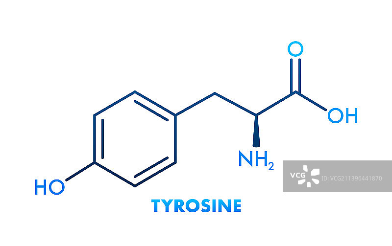 酪氨酸分子式设计图片素材