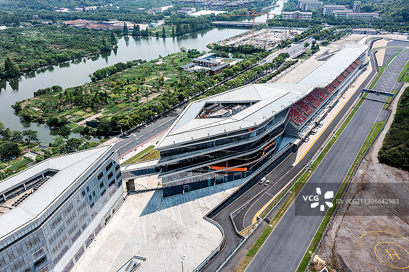 航拍浙江国际赛车场图片素材