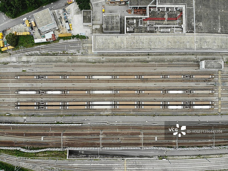 航拍地铁维修站图片素材