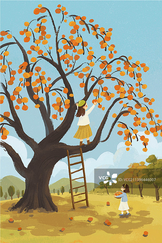 秋天旅行插画图片素材