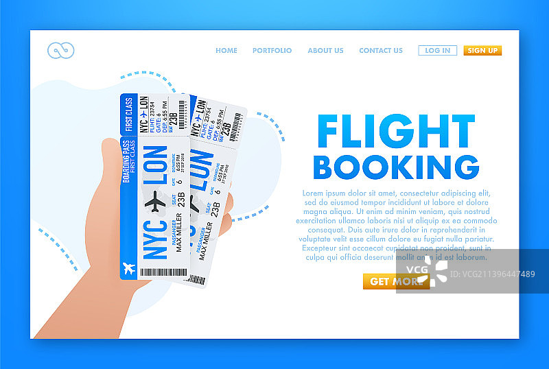 在线机票预订图片素材
