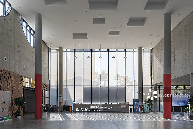 奉化博物馆大厅服务台图片素材