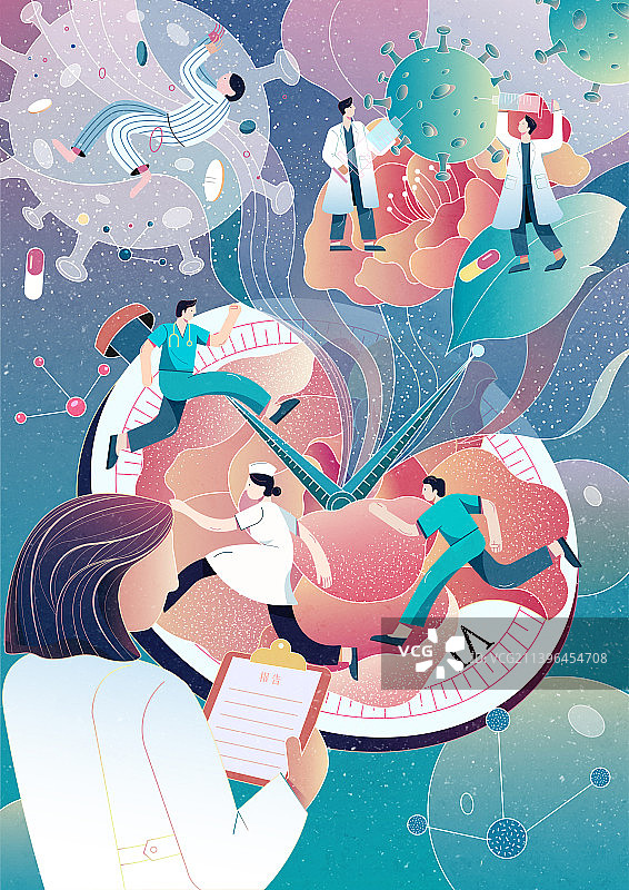 医疗主题插画图片素材