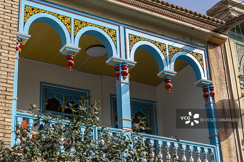 中国新疆喀什古城建筑风景图片素材